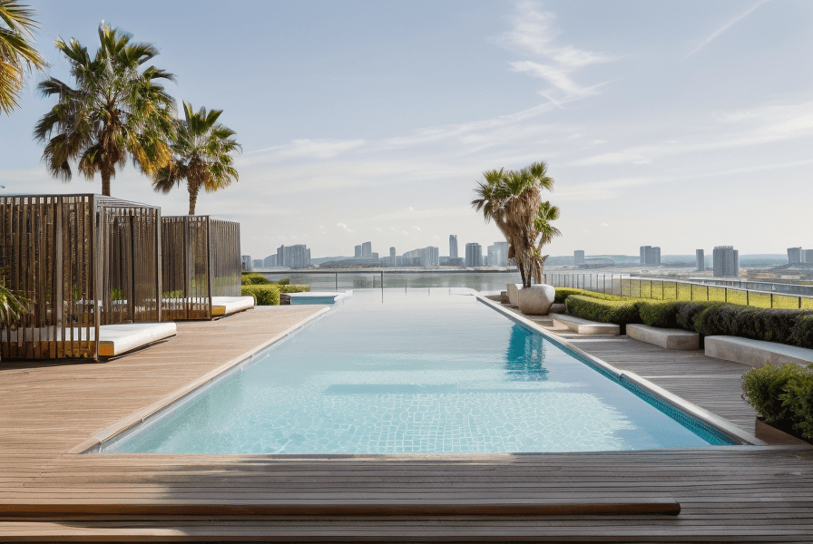 Área de piscina al aire libre preview